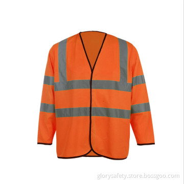 China Oem Long Sleeve Hi Vis Work Wear Safety shirt